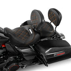 Driver/Passenger Seats Backrest Pad for Harley Street Glide (2009 - 2023)