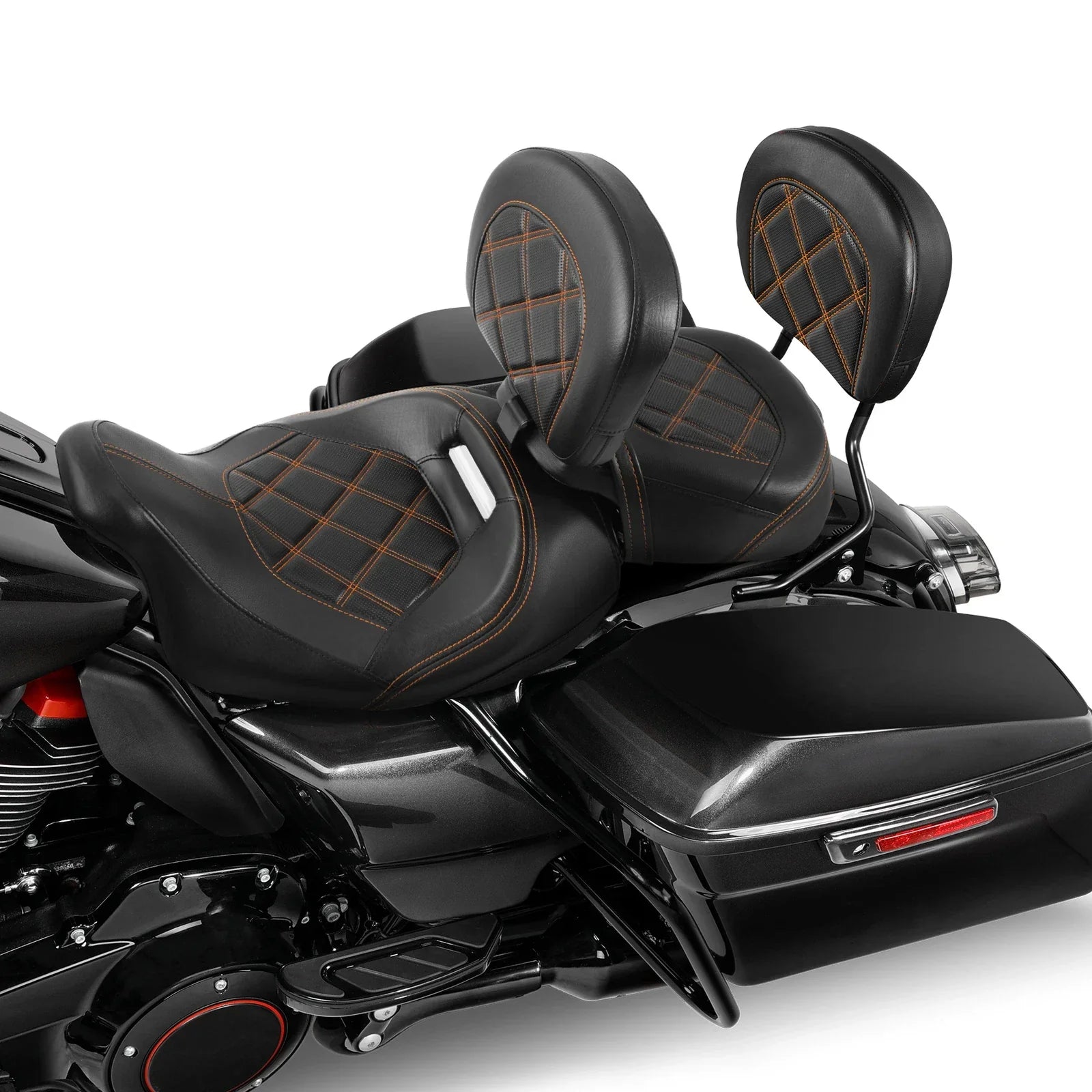 Driver/Passenger Seats Backrest Pad for Harley Street Glide (2009 - 2023)