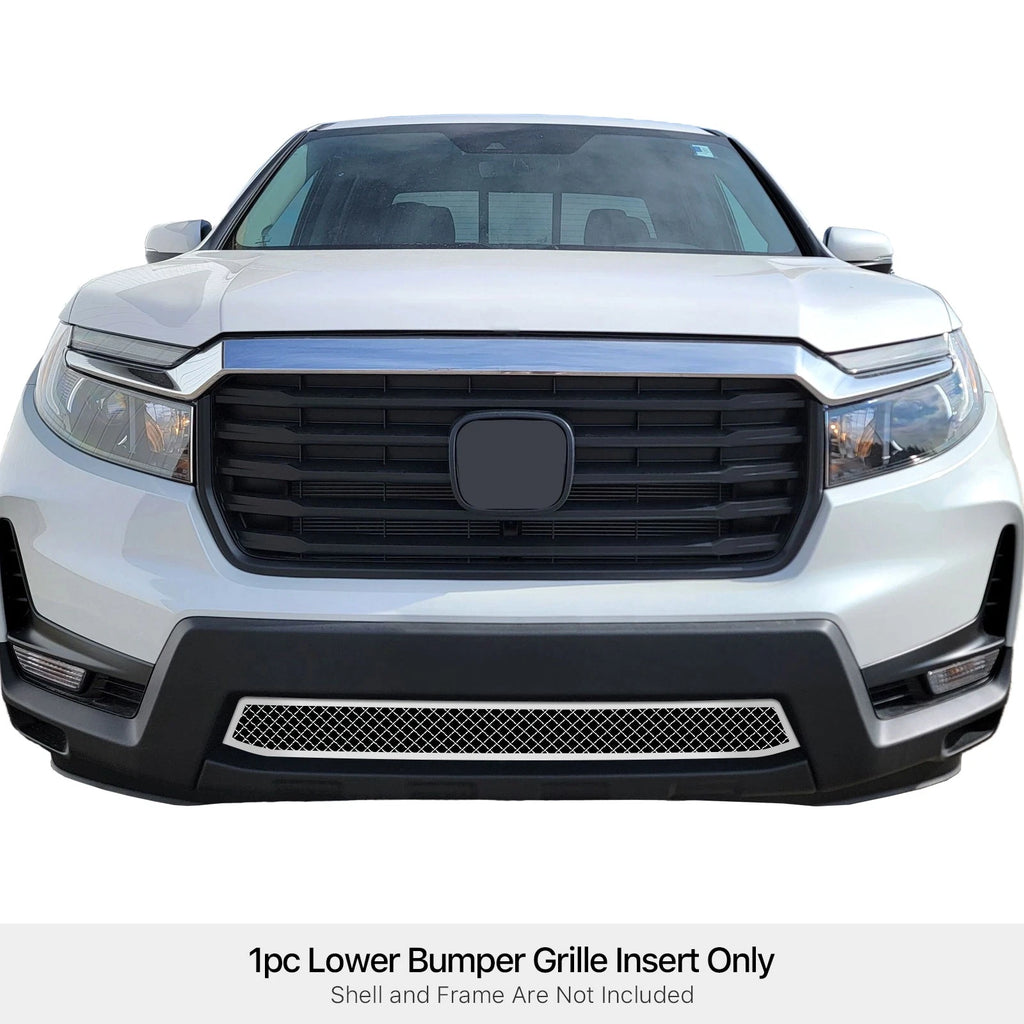 Stainless Steel Chrome Mesh Grille Insert for Honda Ridgeline (2021-2026)