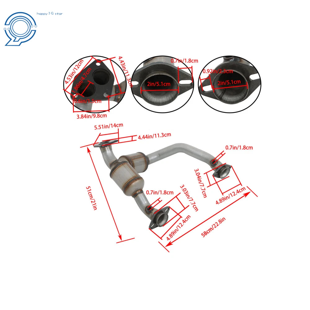 Y Pipe Catalytic Converter for Ford Ranger (1998-2000)