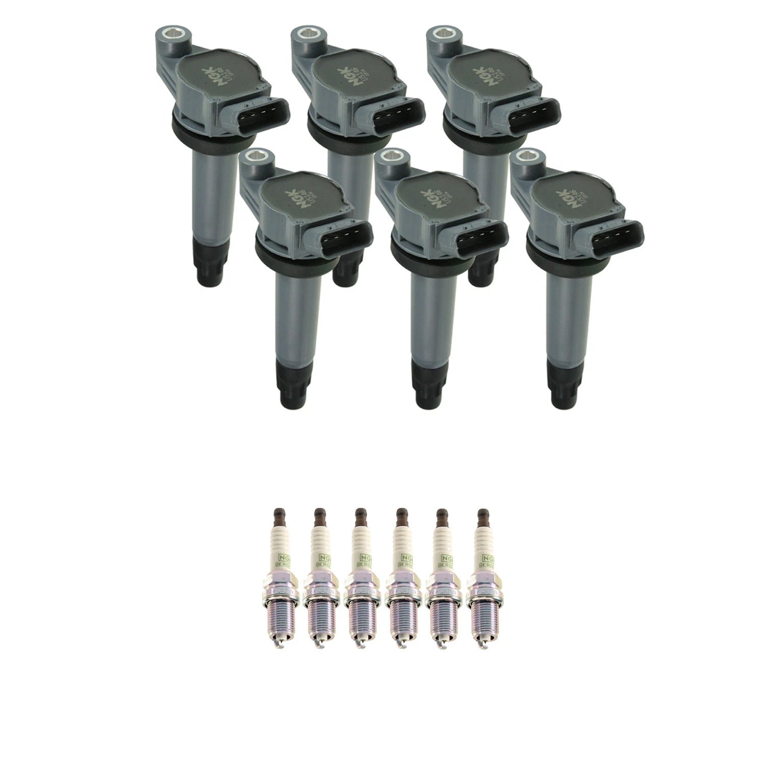 Set of 6 NGK Ignition Coils & Platinum Spark Plugs for Camry Highlander Sienna (3.3)