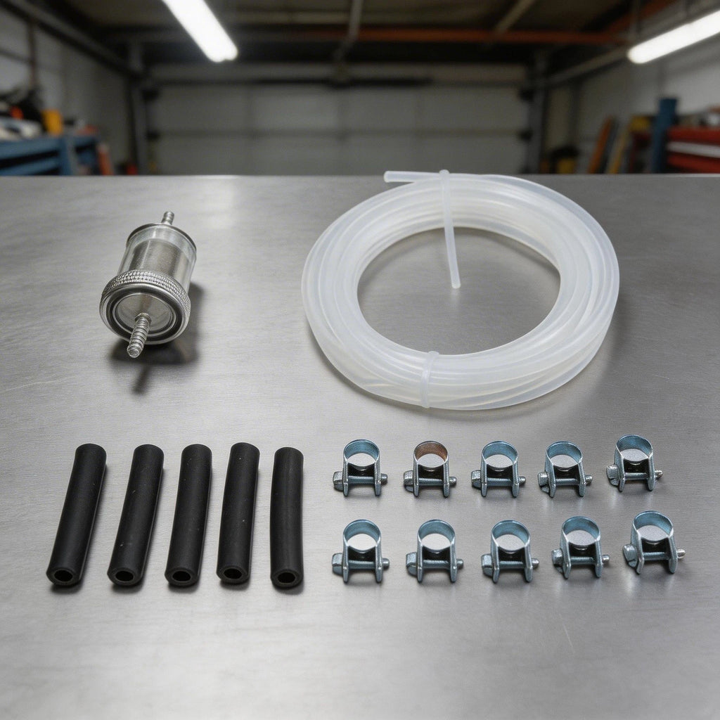 Fuel Line Hose Kit with Filter and Clamp for Trucks (Diesel)
