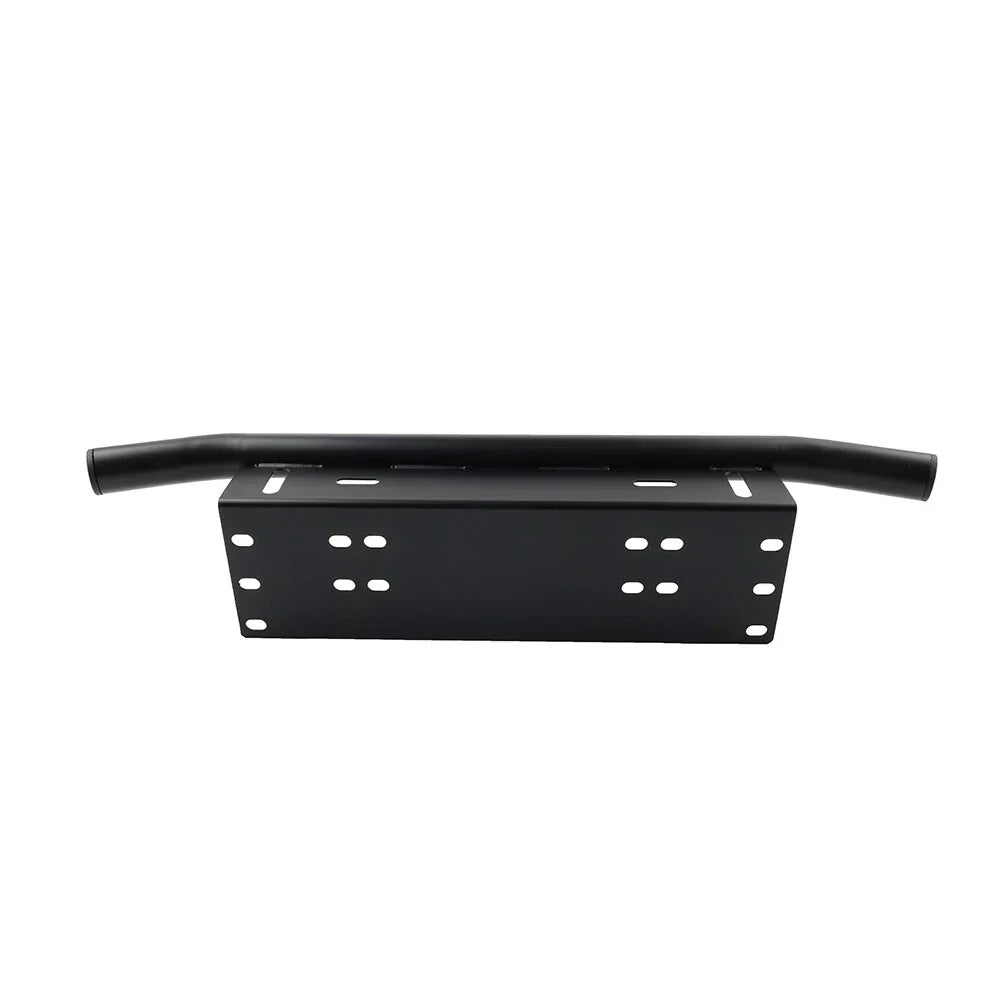 Black Bull Bar Front License Plate Mount Bracket for Off-Road Light Bar