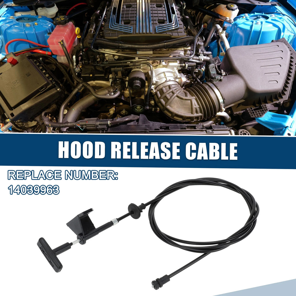 Hood Release Cable for Chevrolet Suburban R1500 (1989–1991) No.14039963 Black
