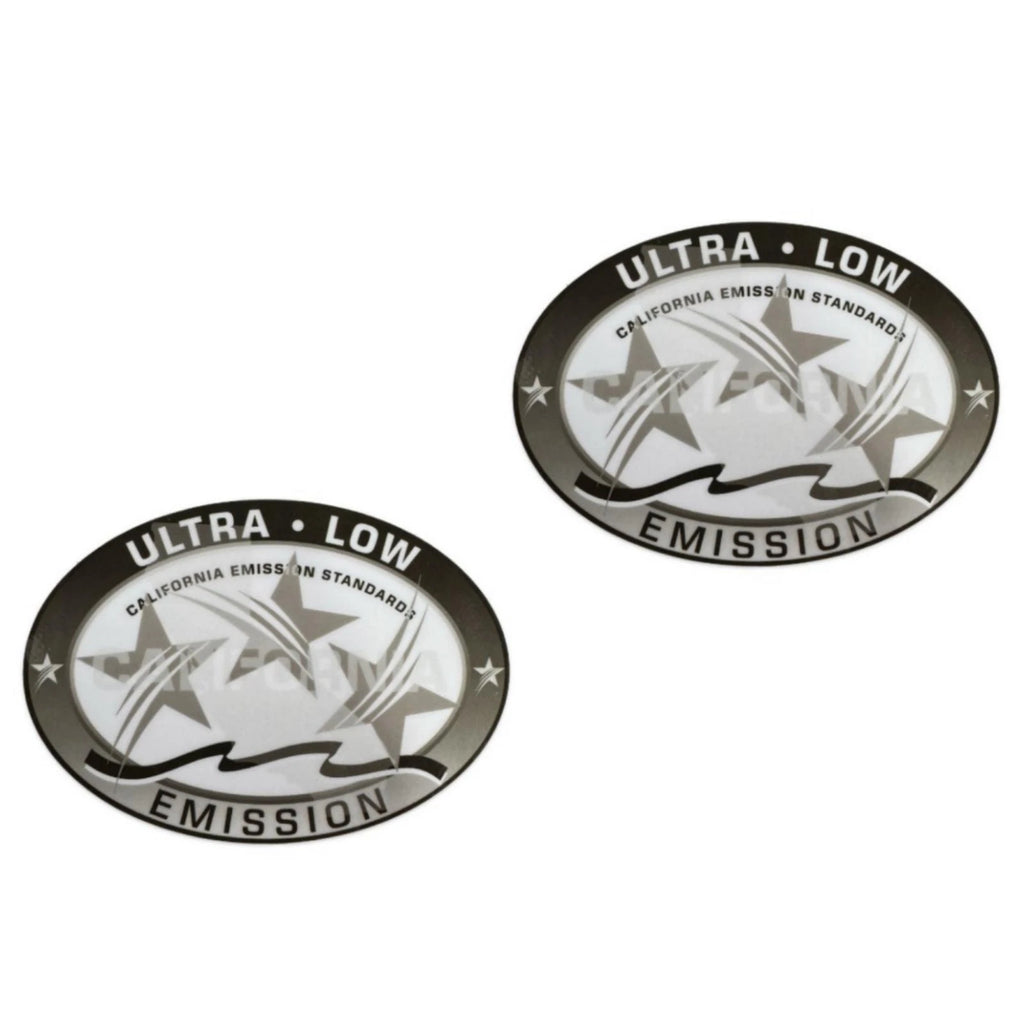 2X Ultra Low Emission Outboard Graphic Sticker Decal for California DOT