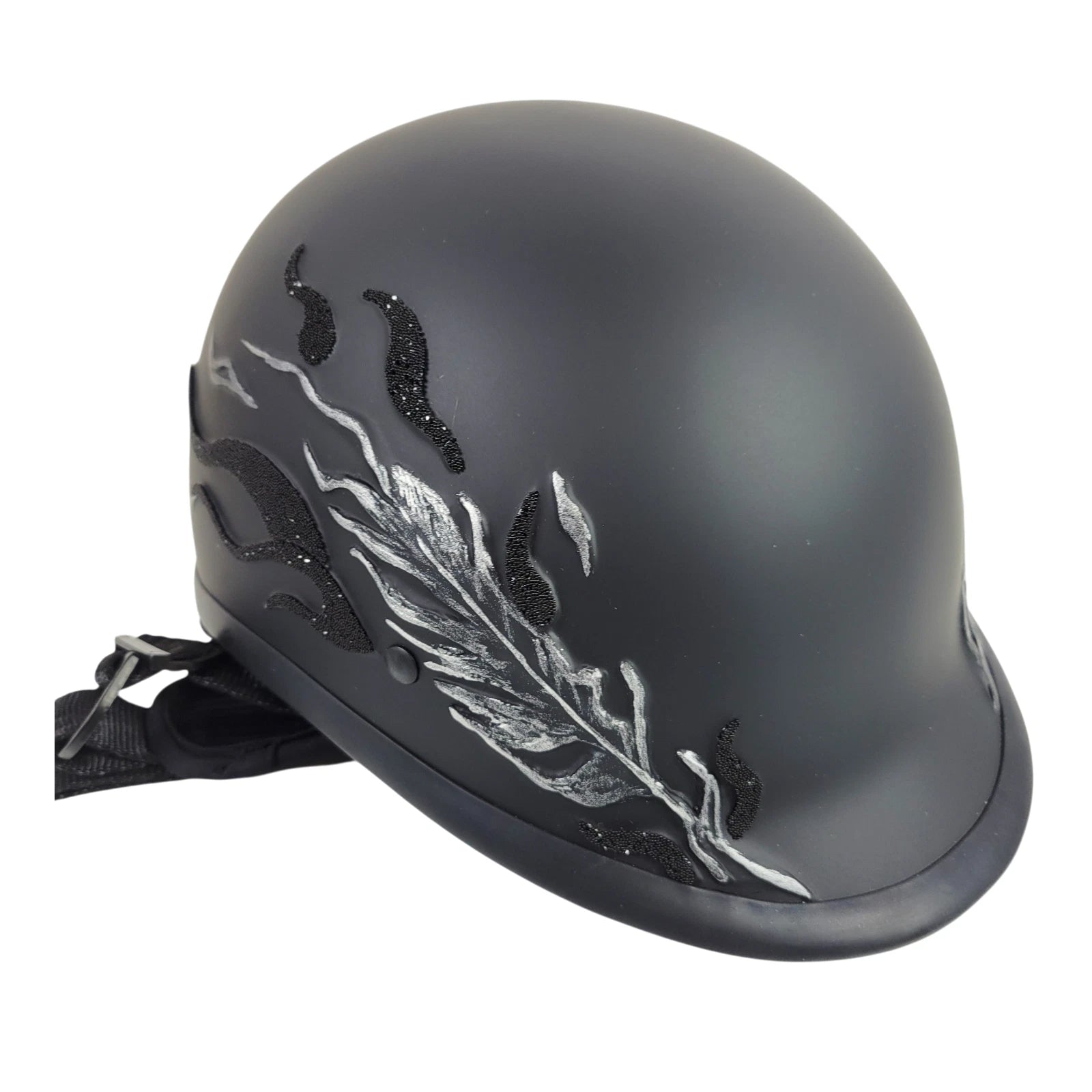 Half Helmet for Motorcycle (DOT Approved) with Swarovski Crystal Low Profile