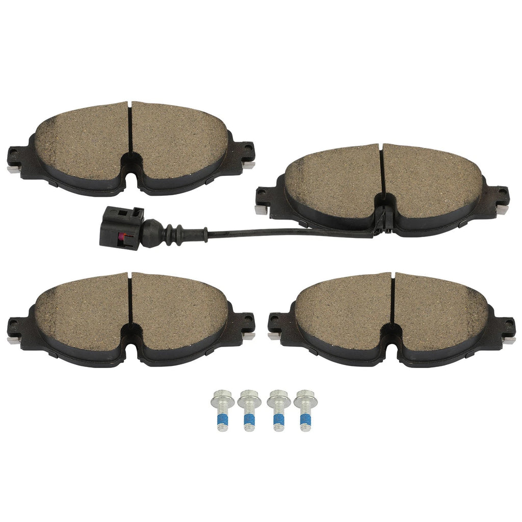 4pc Front Brake Pads Kit for Volkswagen Golf Alltrack (2017–2019)