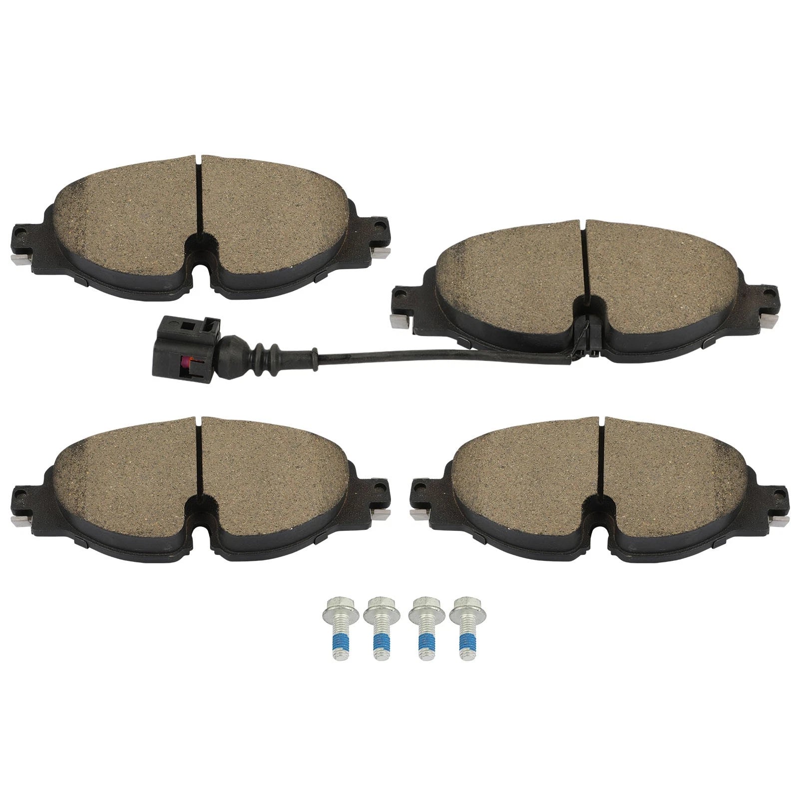 4pc Front Brake Pads Kit for Volkswagen Golf Alltrack (2017–2019)