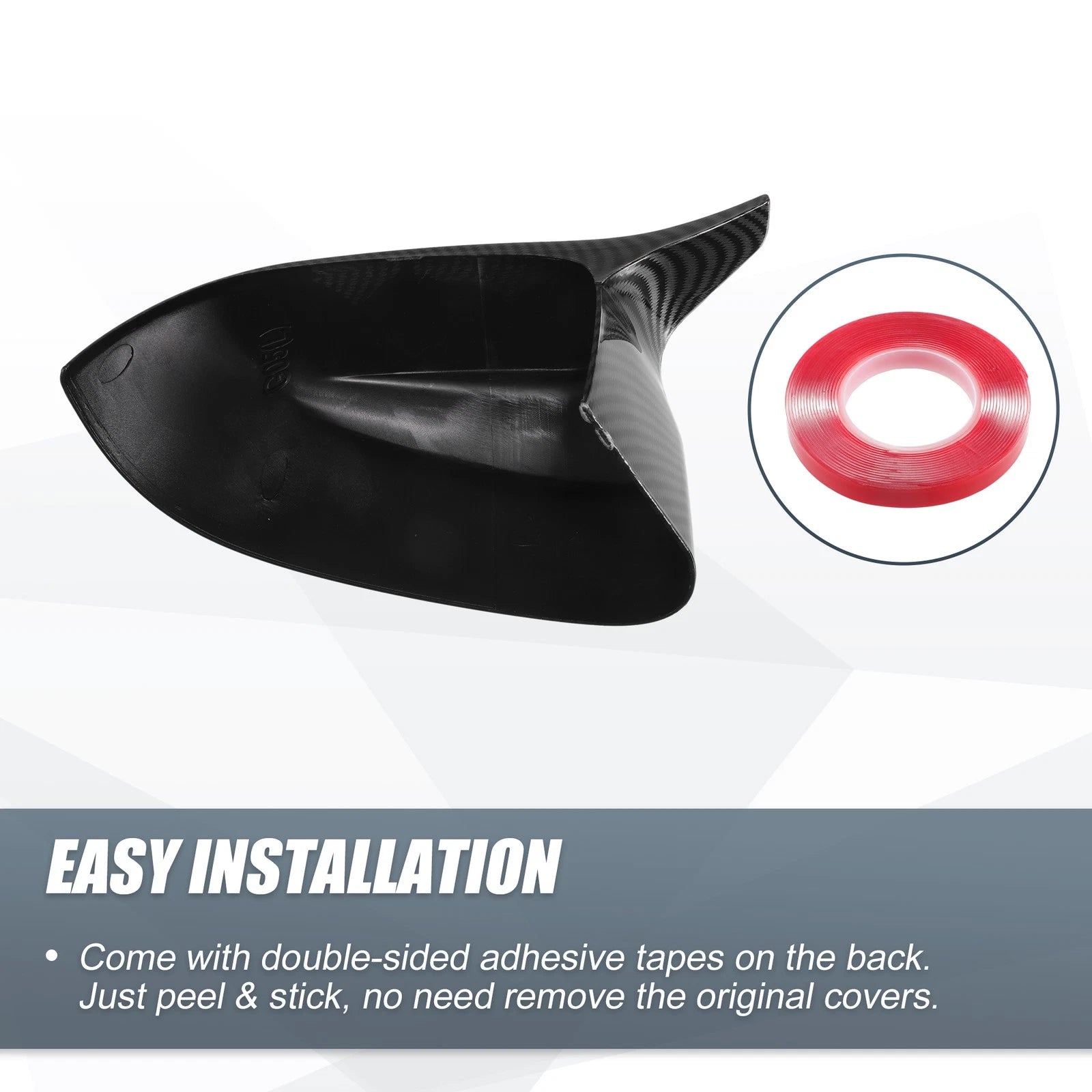 1 Pair Rearview Mirror Cover Overlay Carbon Fiber for BMW X3 G01 (2018–2023)