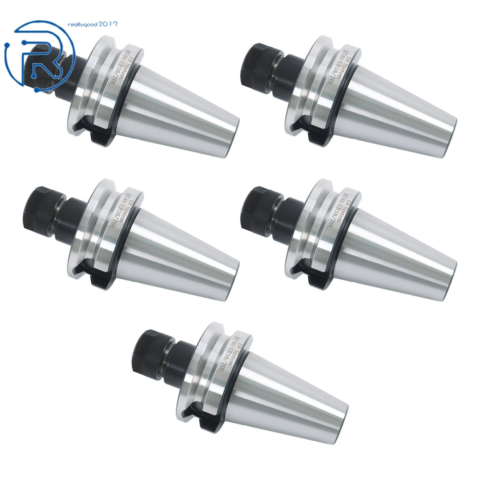 Set of 5 Collet Chucks for Precision Tool Holders (2.75" GAGE Length)