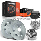 Rear Drilled Rotors & Pads for Ford Taurus (2010–2017)