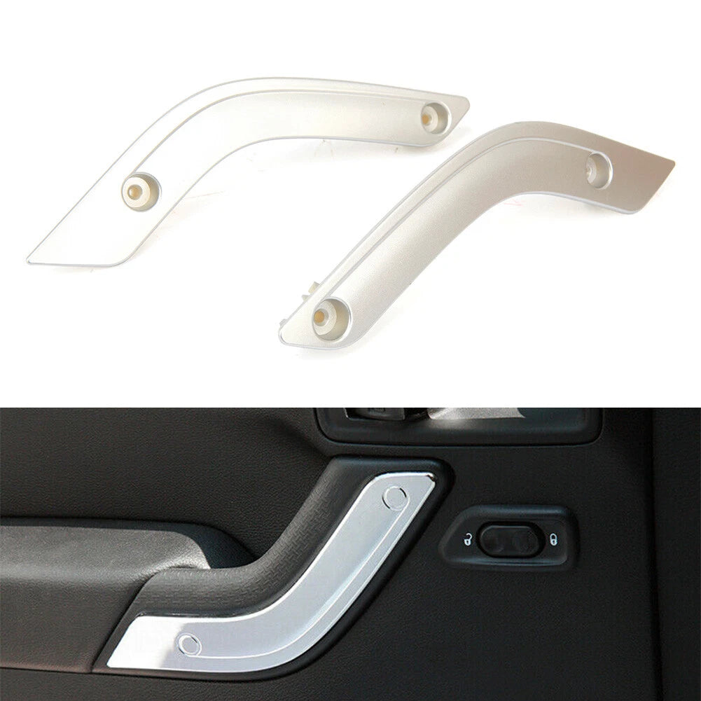 2Pcs Inner Door Handle Cover Trim for Jeep Wrangler JK (2011–2017)