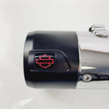Muffler Exhaust Right Chrome with Black Tip for Harley CVO Touring (2017–2025)