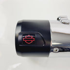 Muffler Exhaust Right Chrome with Black Tip for Harley CVO Touring (2017–2025)