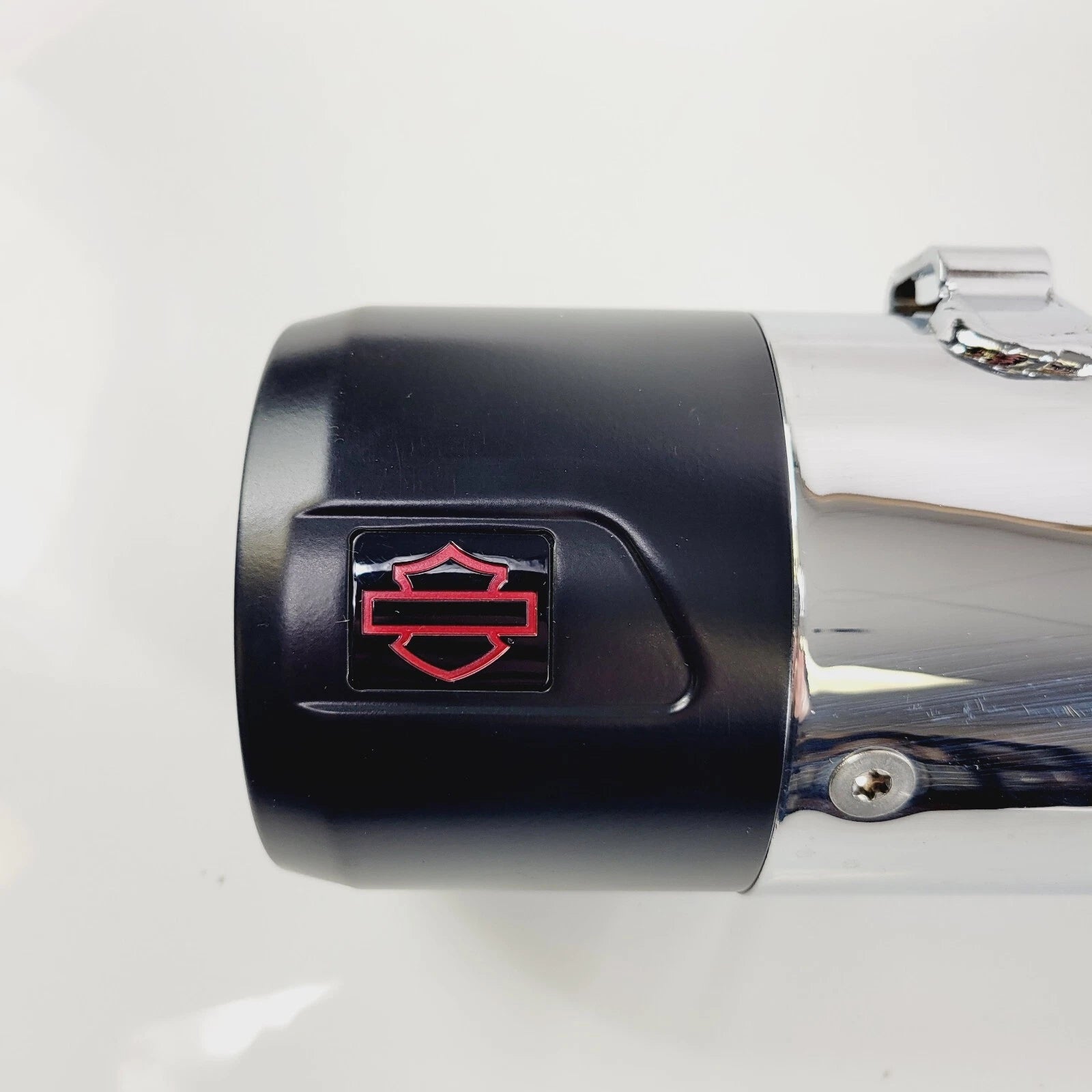 Muffler Exhaust Right Chrome with Black Tip for Harley CVO Touring (2017–2025)