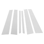 6 Pcs Chrome Silver Tone Car Pillar Window Trim Covers for Honda CRV (2002-2006)