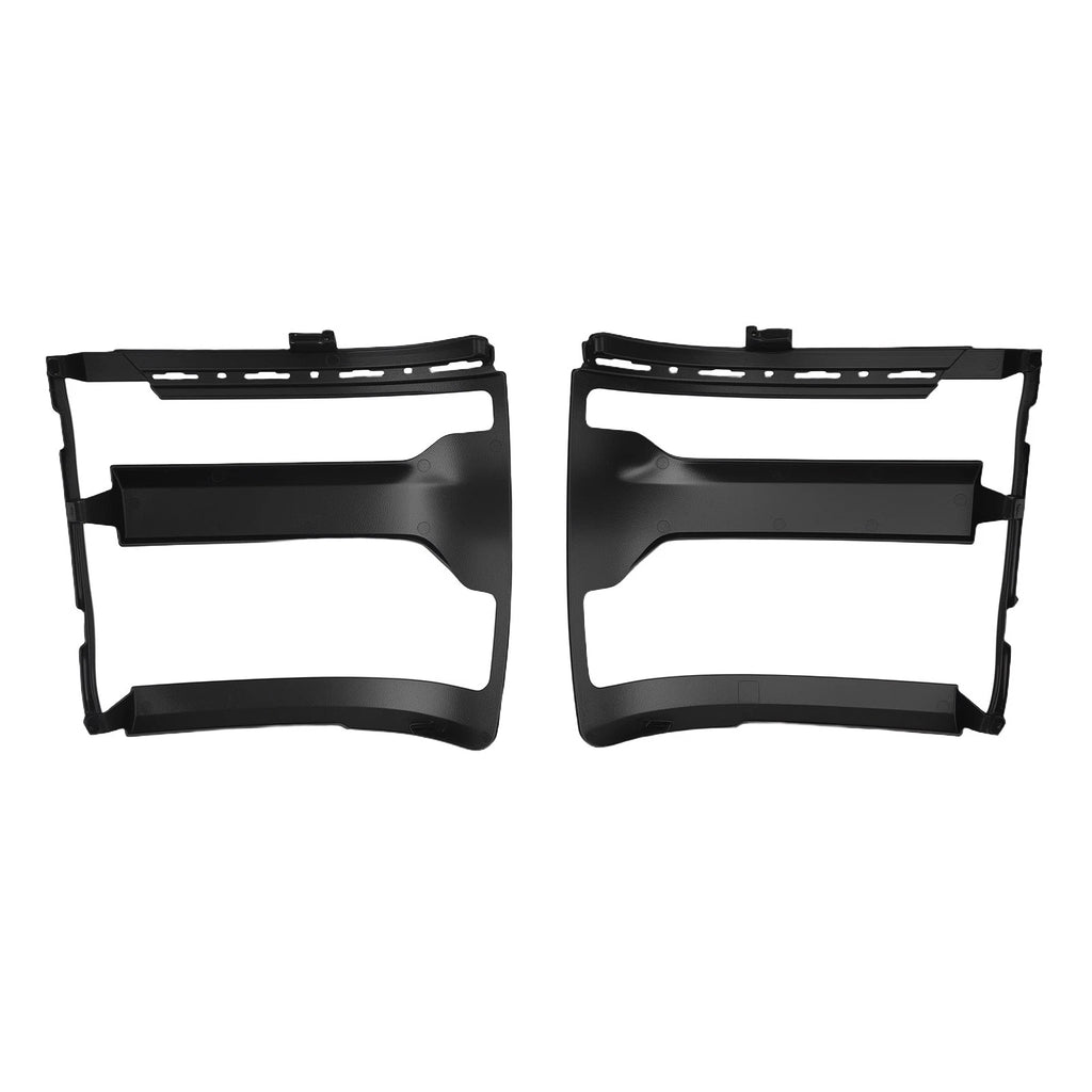 Front Headlamp Cover Kit Black for Chevy Silverado 1500 LD (2019)