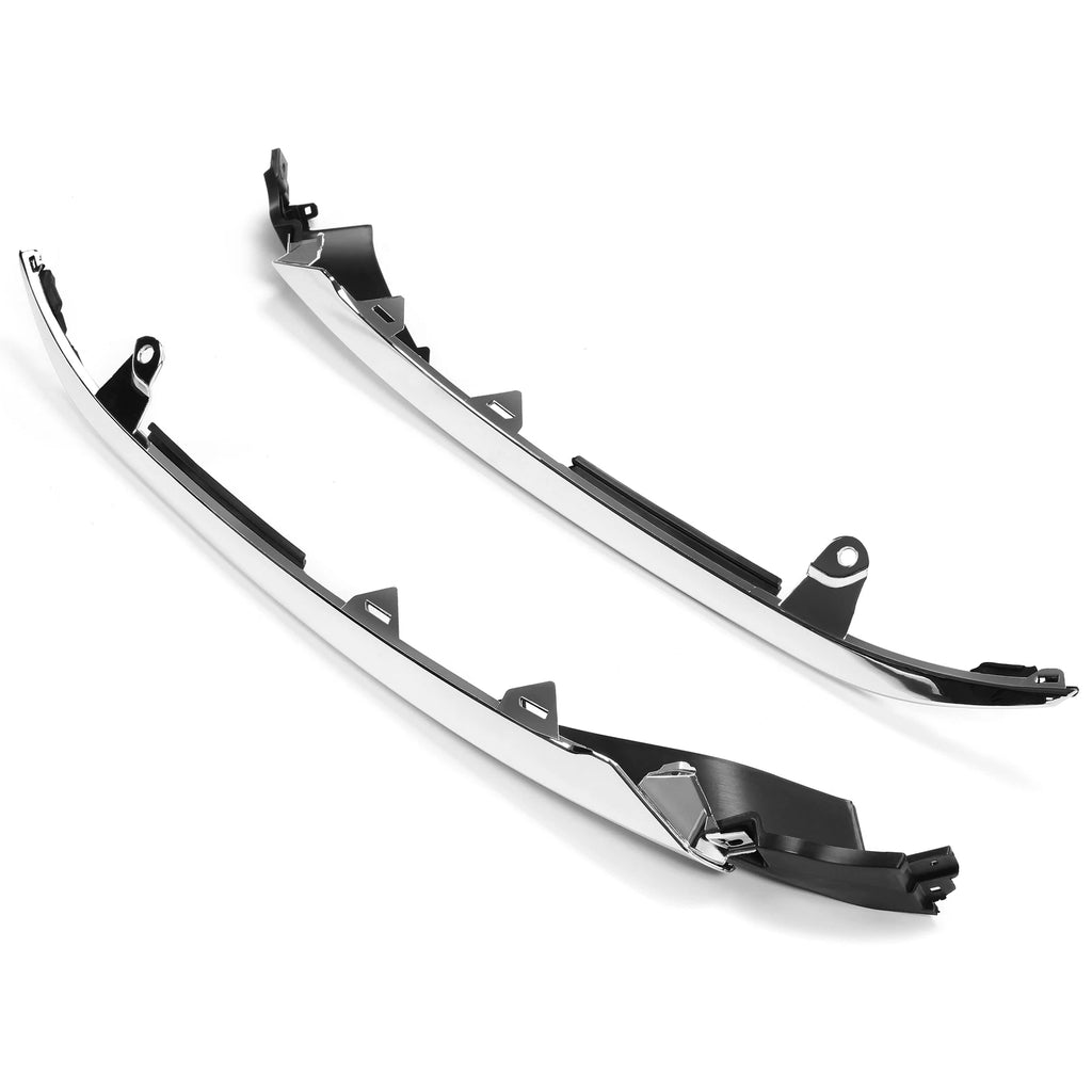 Front Bumper Grille for Honda Accord (2018–2019) Black with Chrome Molding