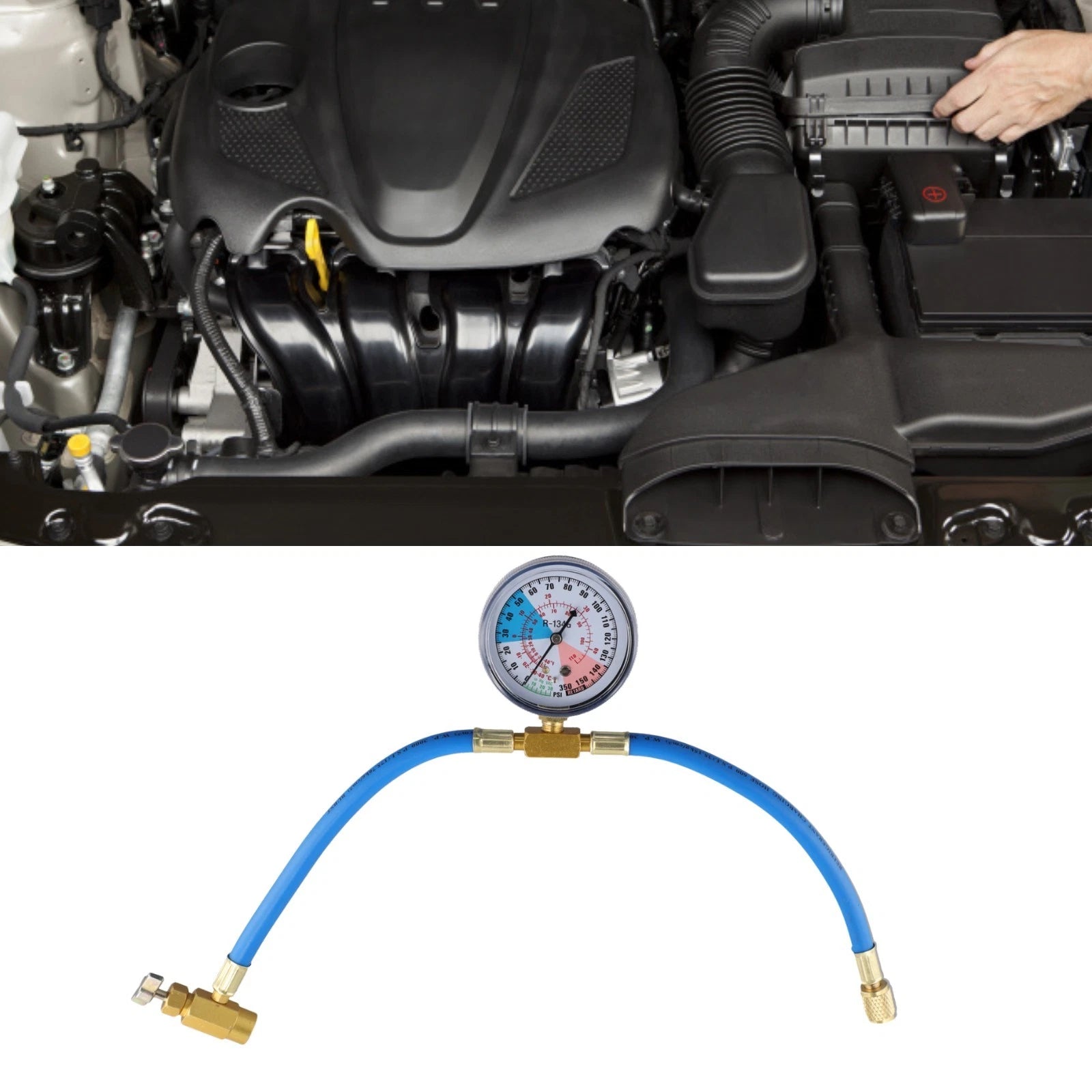Car Air Conditioning Recharge Kit for All Vehicles (2010–2023)
