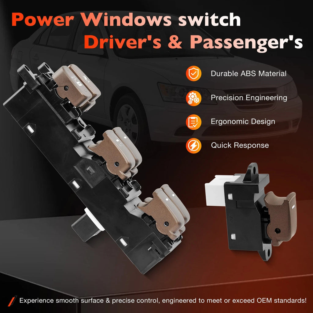 Master Power Window Control Switch Kit for Hyundai Sonata (2009-2010)
