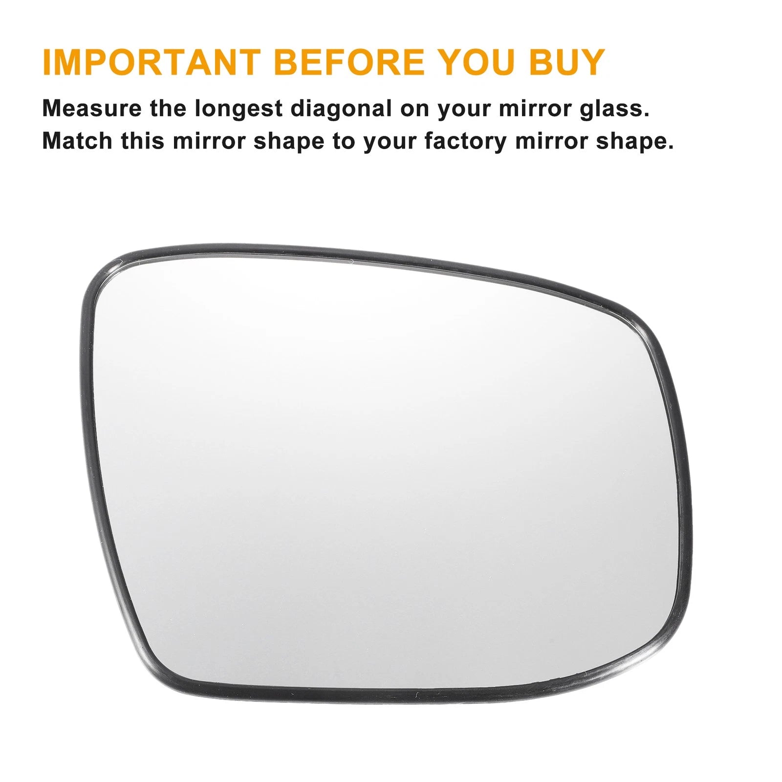 Pair Mirror Glass for Honda Jazz Fit (Non-heated) 634149182176