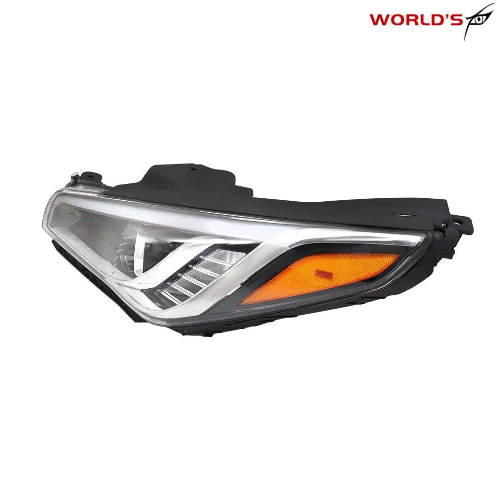 Set of 2 Chrome Halogen Headlights for Hyundai Sonata (2015–2017)