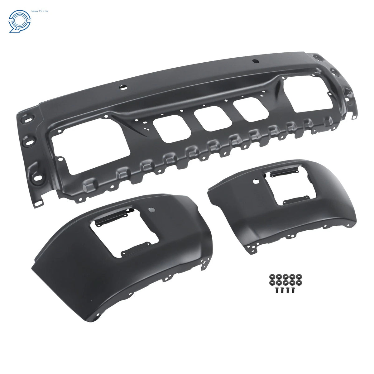 Steel Black Front Bumper with Sensor Hole for GMC Sierra 1500 (2014–2015)
