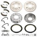 Front Brake Drum Hub Plate Shoes Kit for Honda Foreman 400 TRX400FW (2002–2004)