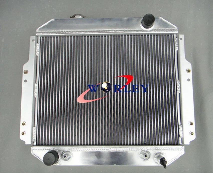 56MM Aluminum Radiator + Fan for Nissan Forklift A10 A25 H20 (1988-1992)