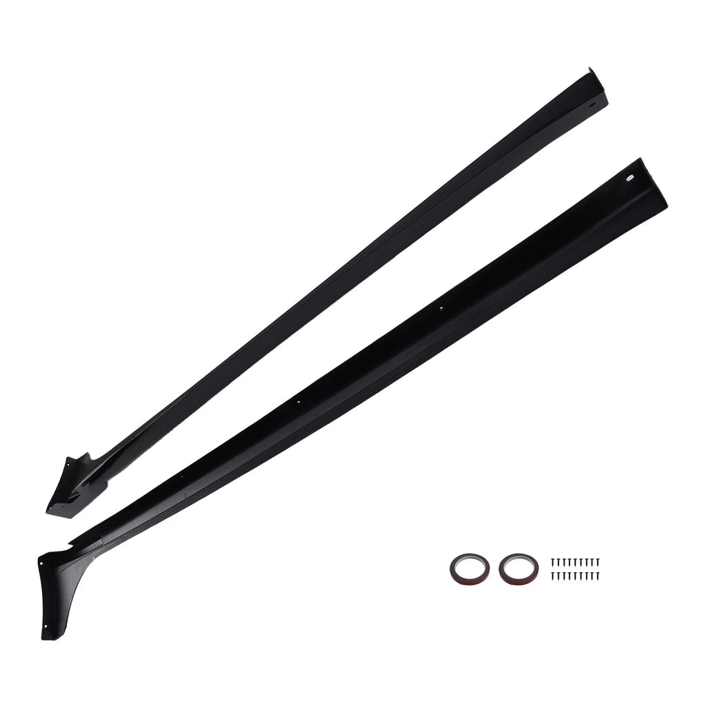 Side Skirts Extension Panel Lip for Honda Civic (2022–2025) FE180JDM Gloss Black