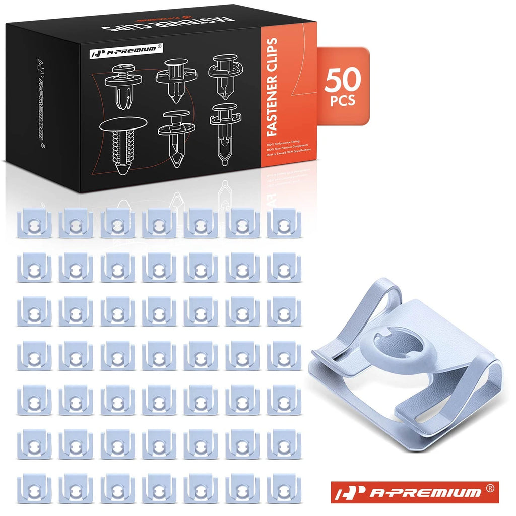 Set of 50 Steel Speed Nut Retainer Clips for BMW 525i 528i 530i
