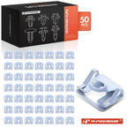 Set of 50 Steel Speed Nut Retainer Clips for BMW 525i 528i 530i