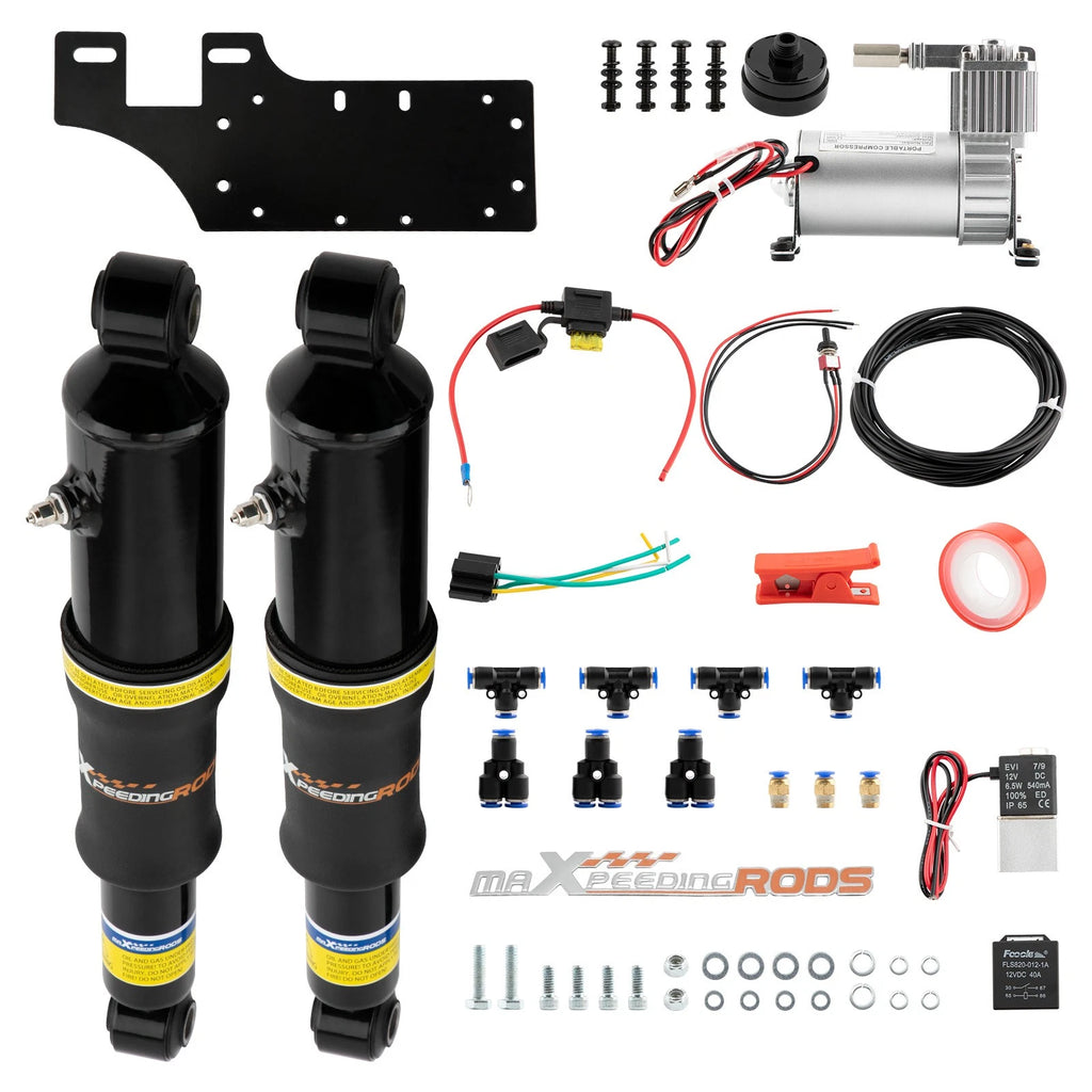 Rear Air Ride Suspension Set for Harley-Davidson Touring Glide (1994–2023)