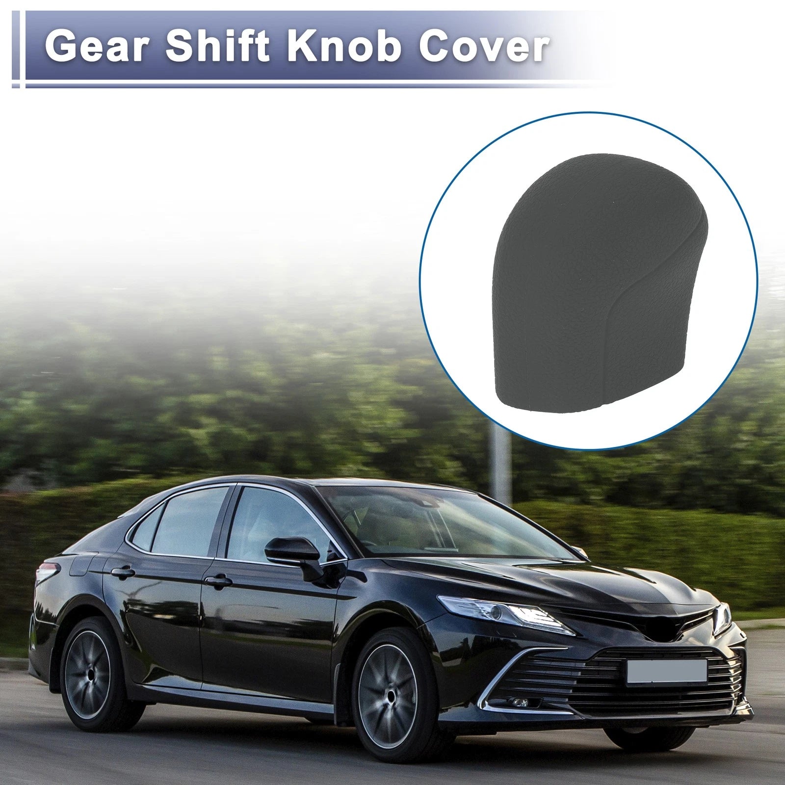 1 Pc Gear Shift Knob Cover for Toyota Camry (2018–2024) Grey Silicone