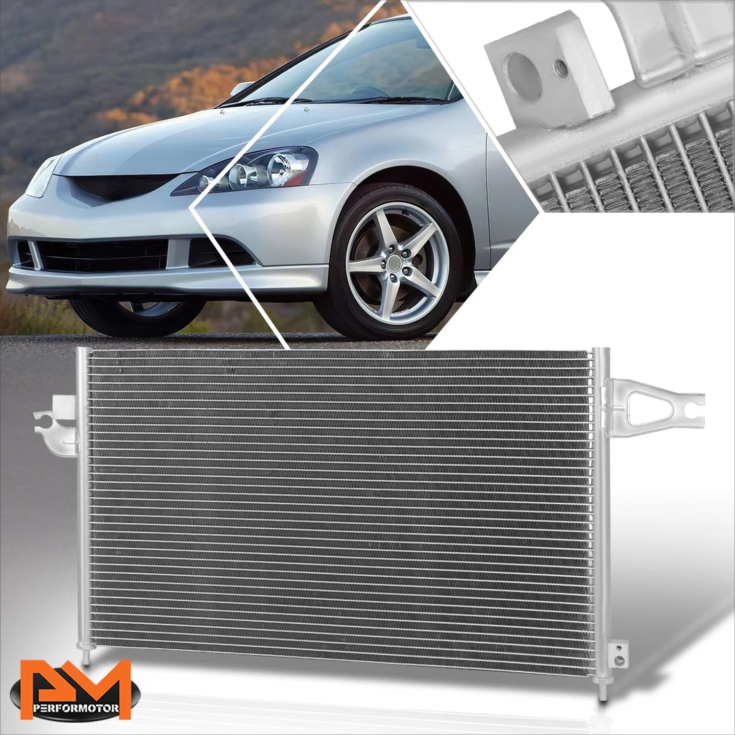 A/C Condenser for Acura RSX (2002–2006) Aluminum Core Replacement