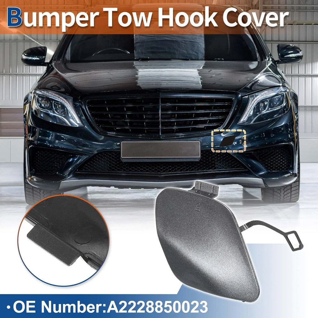 Car Bumper Tow Hook Cover for Mercedes S W222 (2014-2017) Gray