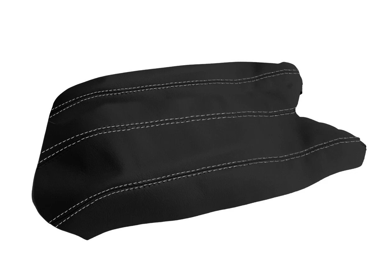 Leather Console Lid Armrest Cover for Acura RDX (2007–2012) Gray Stitch