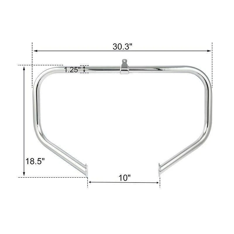 Engine Guard Crash Bar & Lower Vented Fairings for Harley Street Glide (2014–2024)