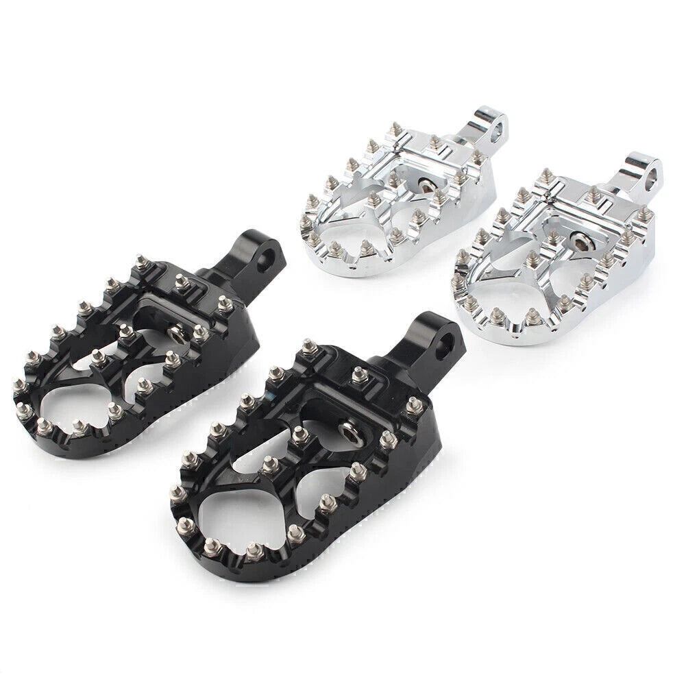 Wide Foot Pegs for Harley Dyna Sportster Iron 883 Fatboy (2000–2023)