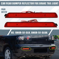 2X Rear Bumper Reflector LED Brake Tail Light BN8R-51-5M0B for Mazda 3 (2005–2009)