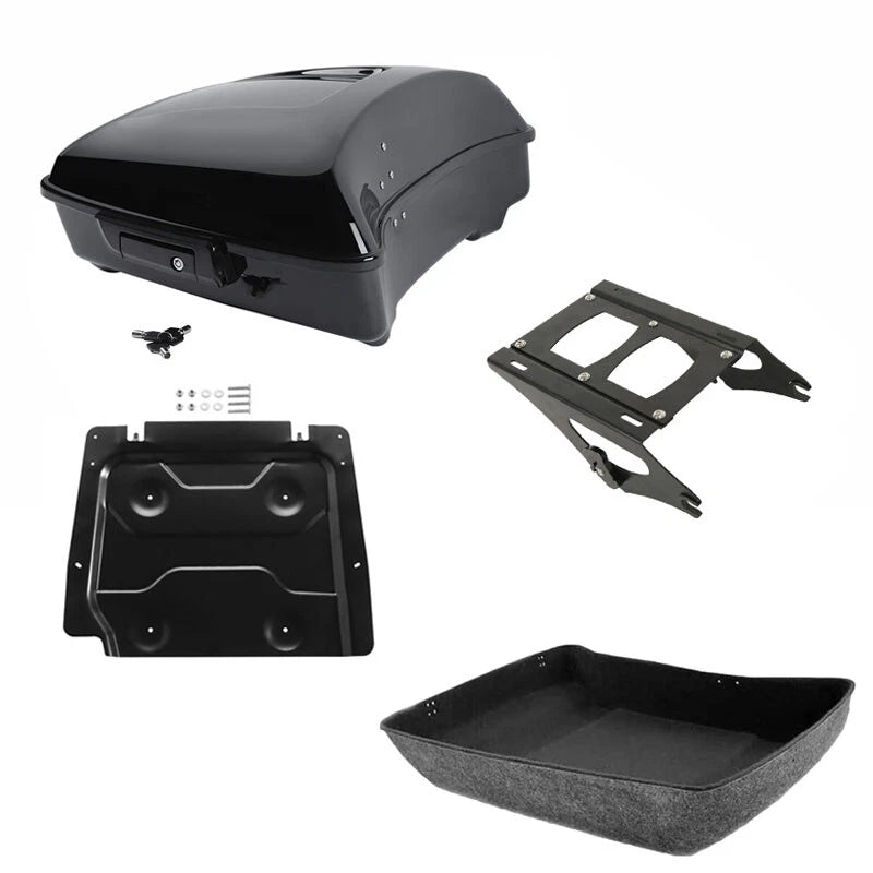 Chopped Trunk Luggage Mount Base Plate for Harley Touring Road King (2014–2026)