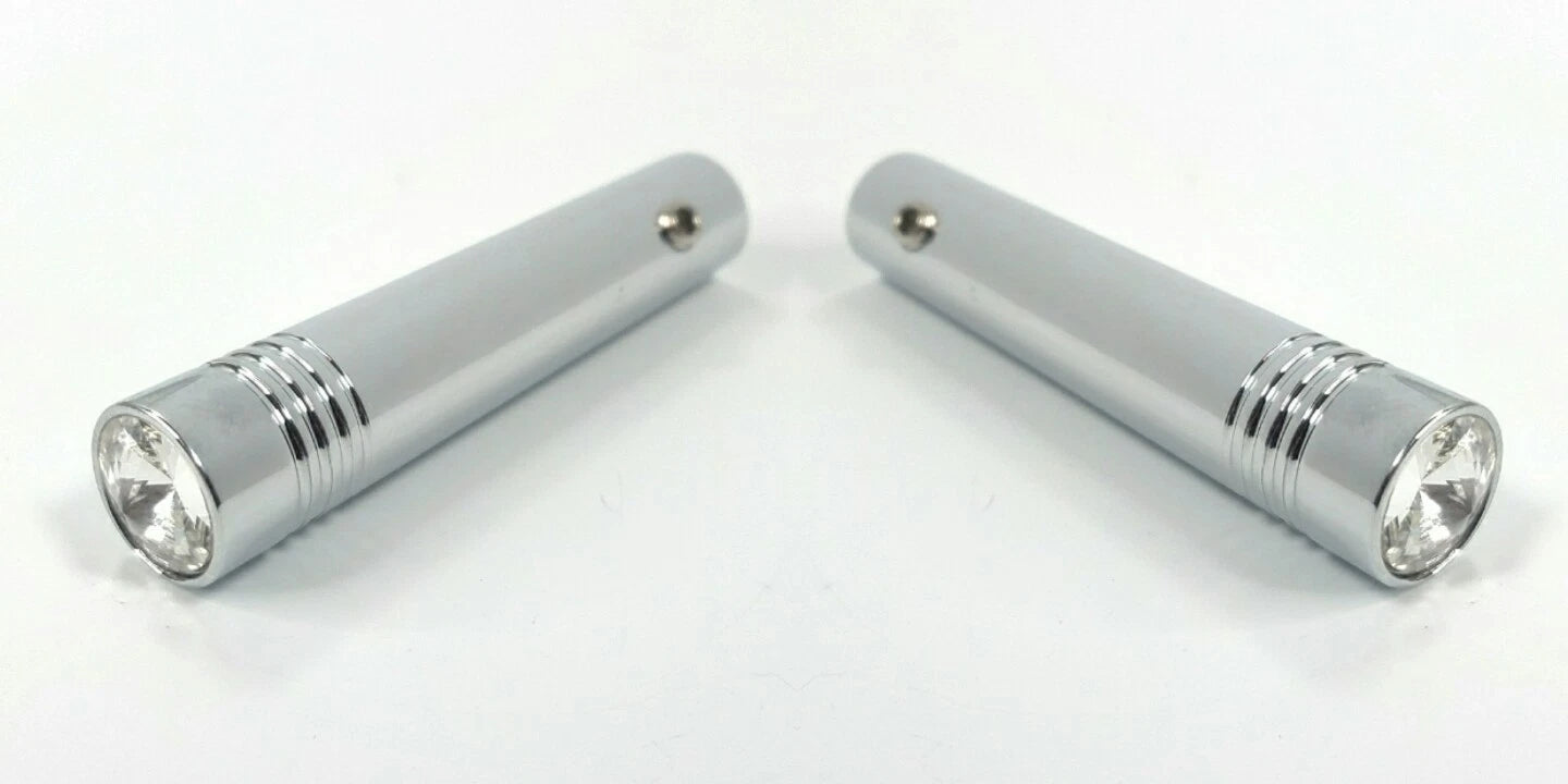Toggle Switch Extension Pair for Peterbilt Clear Jewell 2 1/4 Inch Chrome ( )