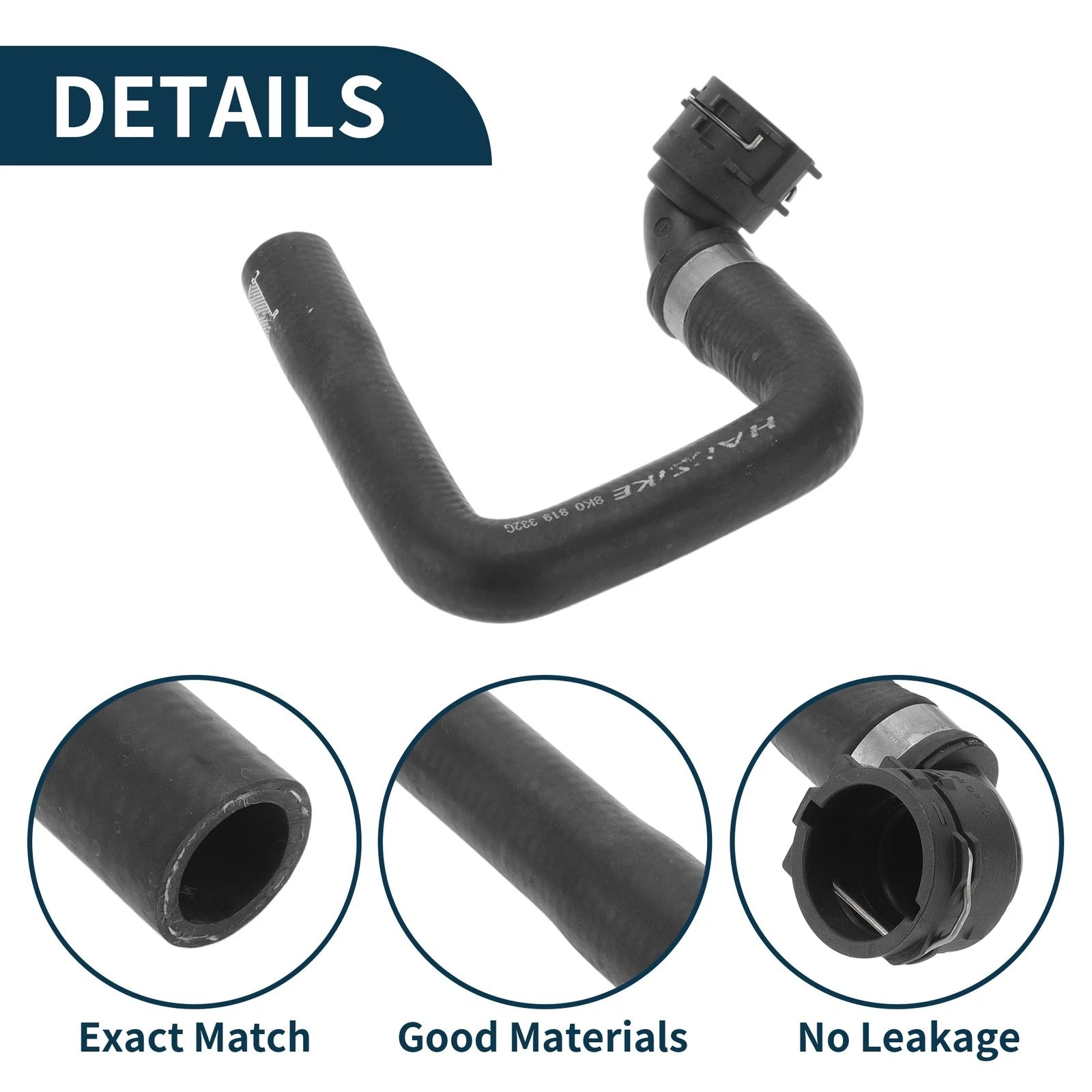 Radiator Hose Heating Water Pipe for Audi A4 (2014) No. 8K0819332G Rubber