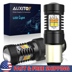 2X LED 1157 Turn Signal Switchback Bulbs for Make Model