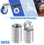 10 Pcs MR95ZZ Deep Groove Ball Bearings for Auto Car (5x9x3mm)