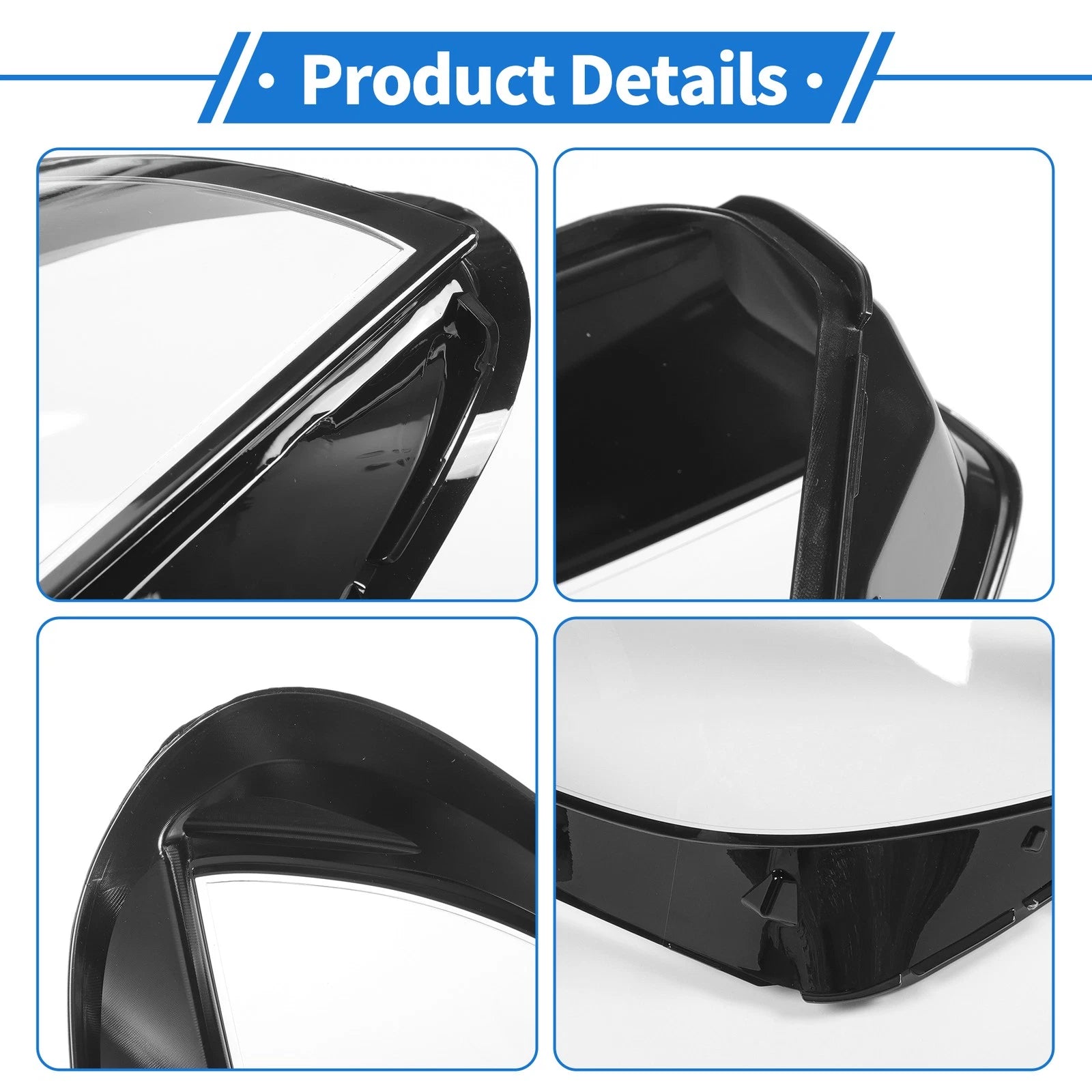 1 Pcs Headlight Lens Cover for BMW X5 G05/X6 (2019–2021) PC Clear