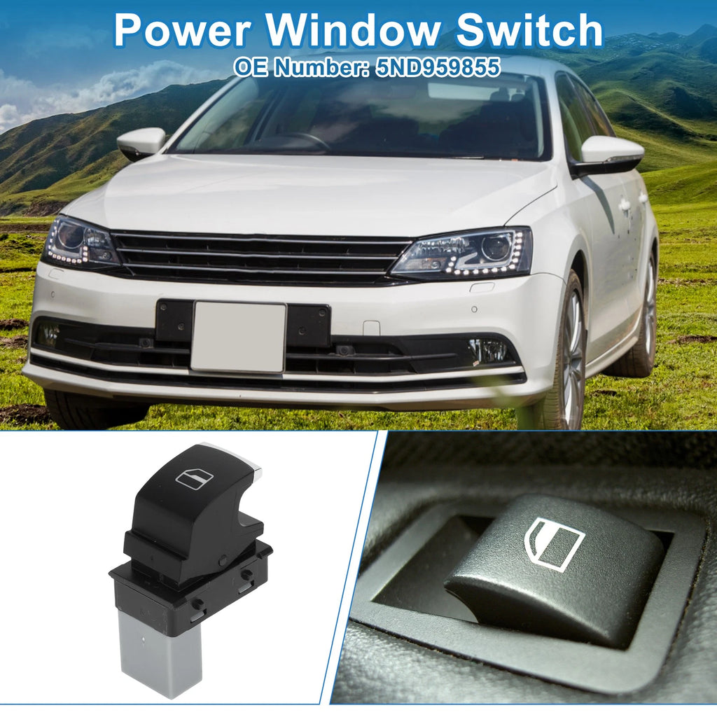 Passenger Power Window Switch for Volkswagen Tiguan Jetta Passat (2018–2023) No.5ND959855