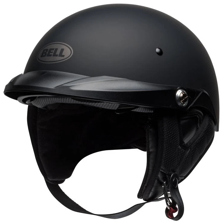 Bell PS Pit Boss Half Helmet for Motorcycle (Multiple Sizes) Matte Black
