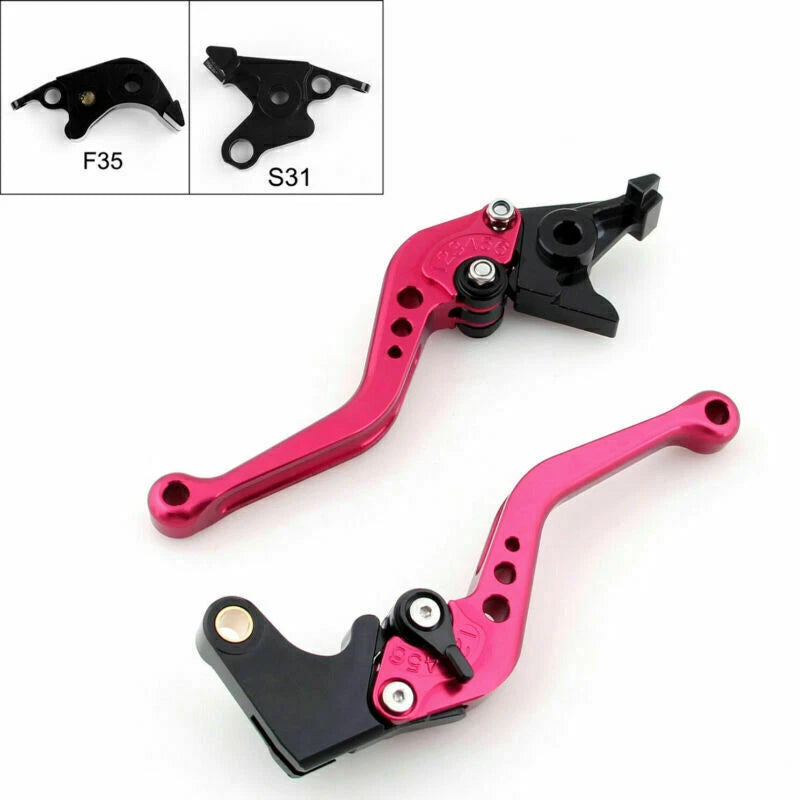 Short Brake Clutch Levers for Suzuki B-King (2008–2011) T9 Red