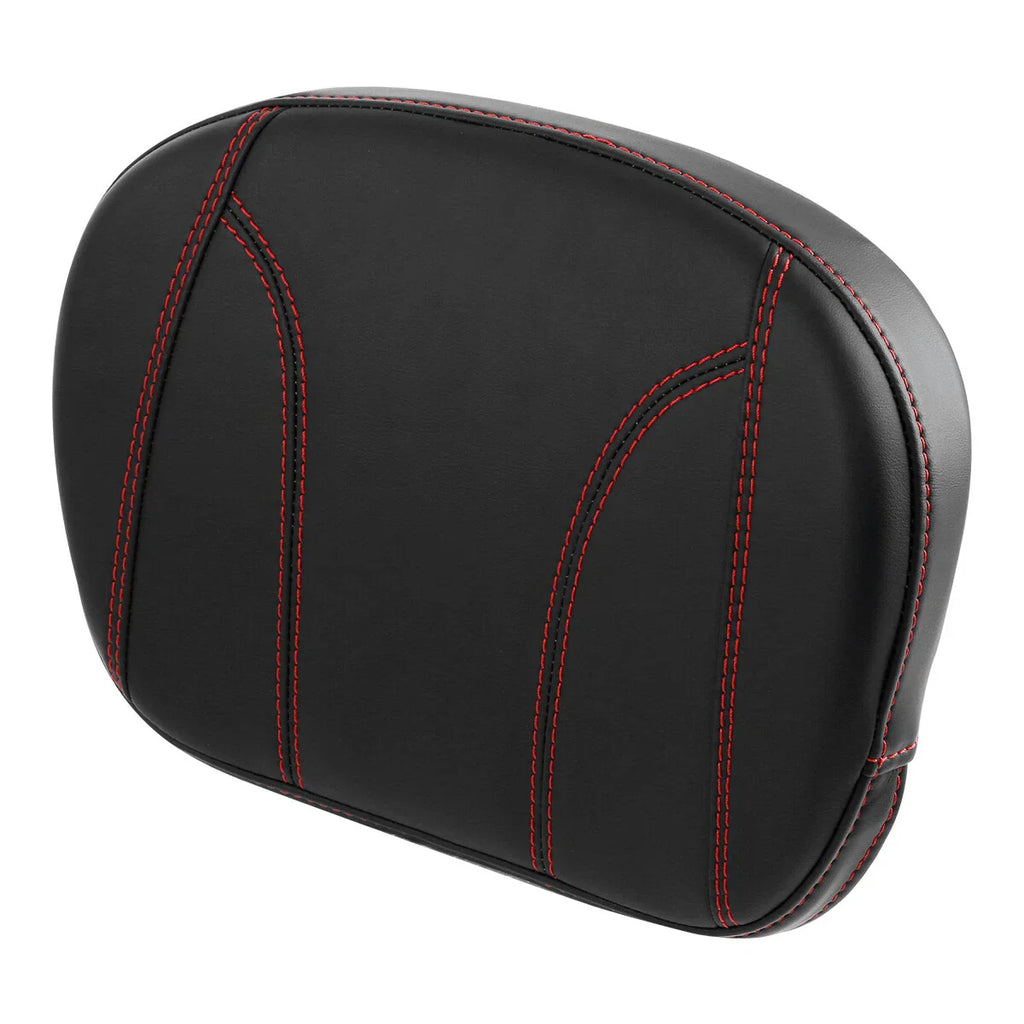 Red Stitching Sissy Bar Backrest Pad for Harley Street Road Glide